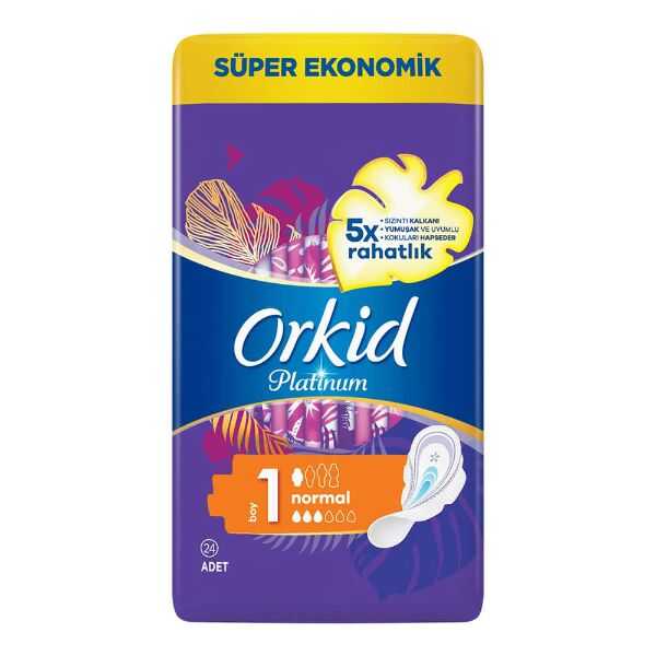 Orkid Platinum Hijyenik Ped Normal 24'lü