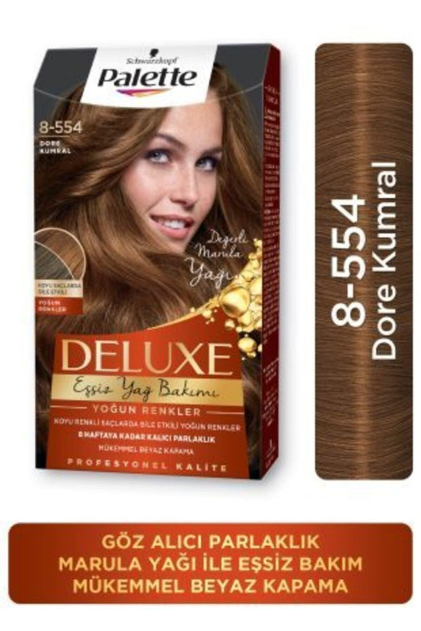 Palette Deluxe Yoğun Renkler 8-554 Dore Kumral
