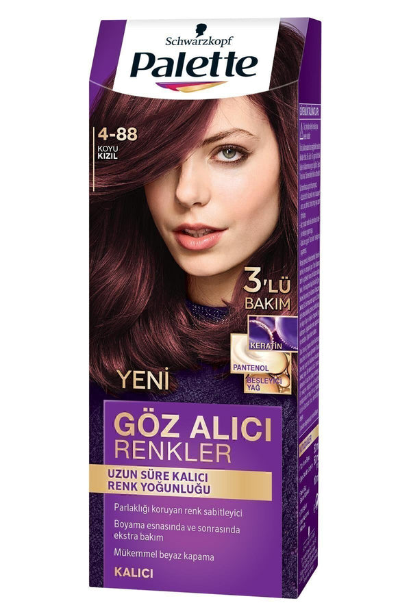 Palette Göz Alıcı Renkler 4 88 Koyu Kızıl