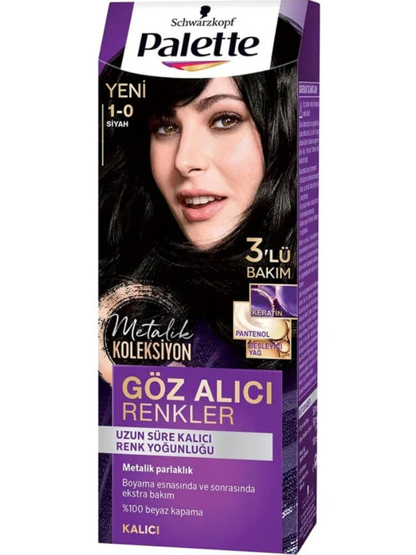 Palette Göz Alıcı Renkler Saç Boyası Siyah