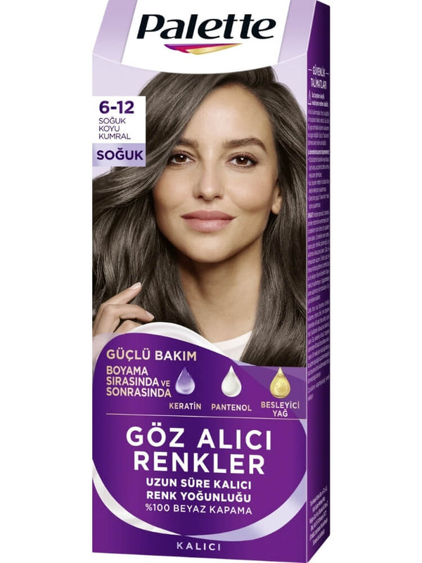 Palette Göz Alıcı Renkler Saç Boyası 6.12