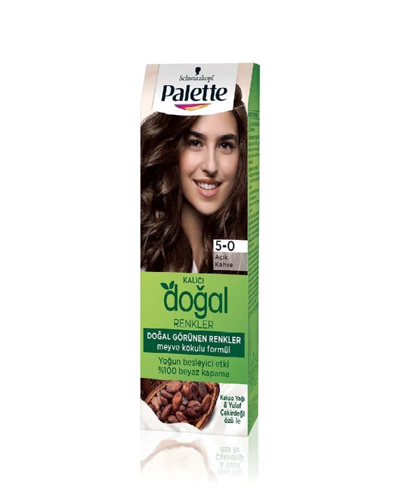 Palette Kalıcı Doğal Renkler Natural Colors Saç Boyası Fındık Kahvesi 5-0