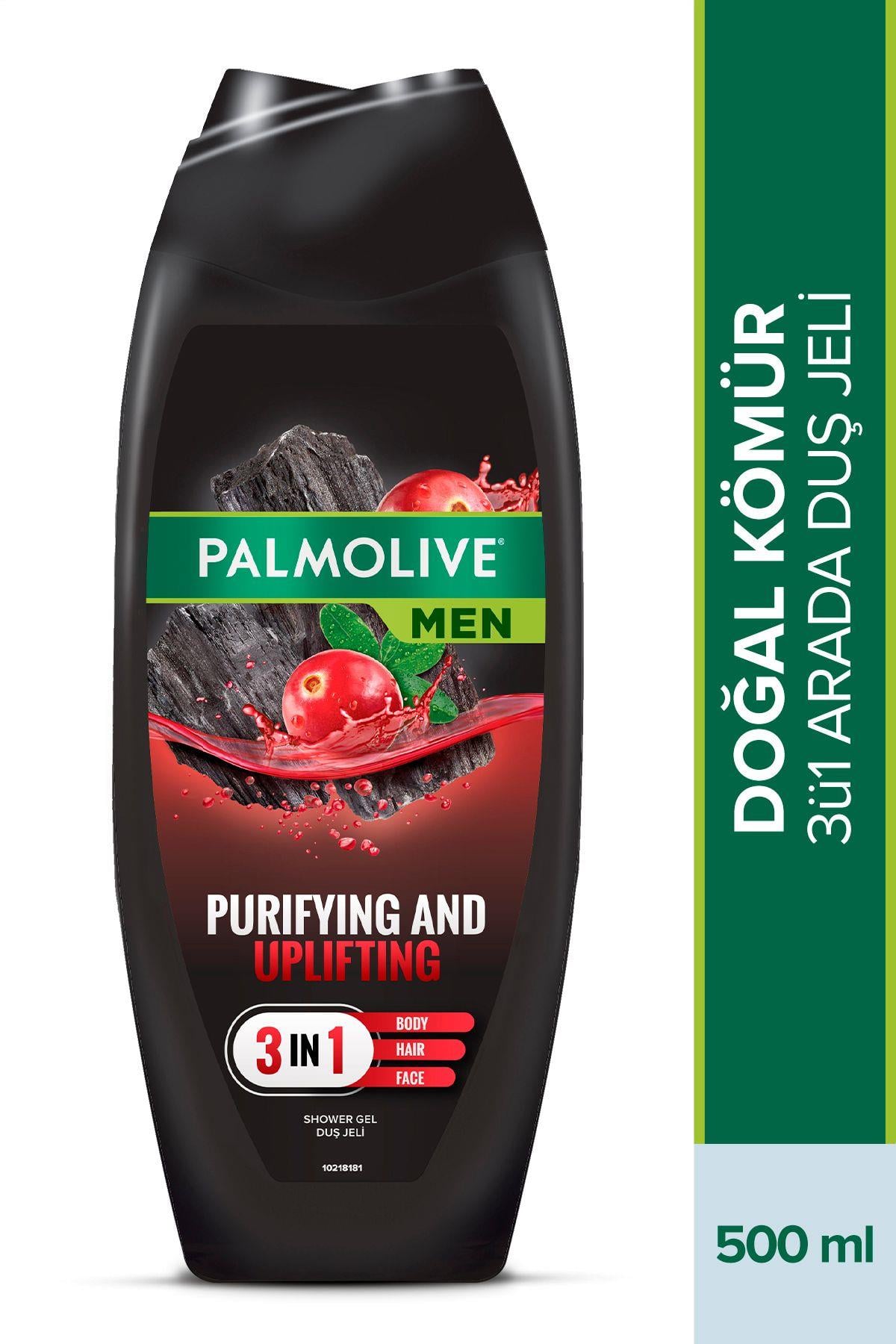 Palmolive Men Purifying & Uplifting Doğal Kömür 3ü1 Arada Erkek Duş Jeli Ve Şampuan 500 ml