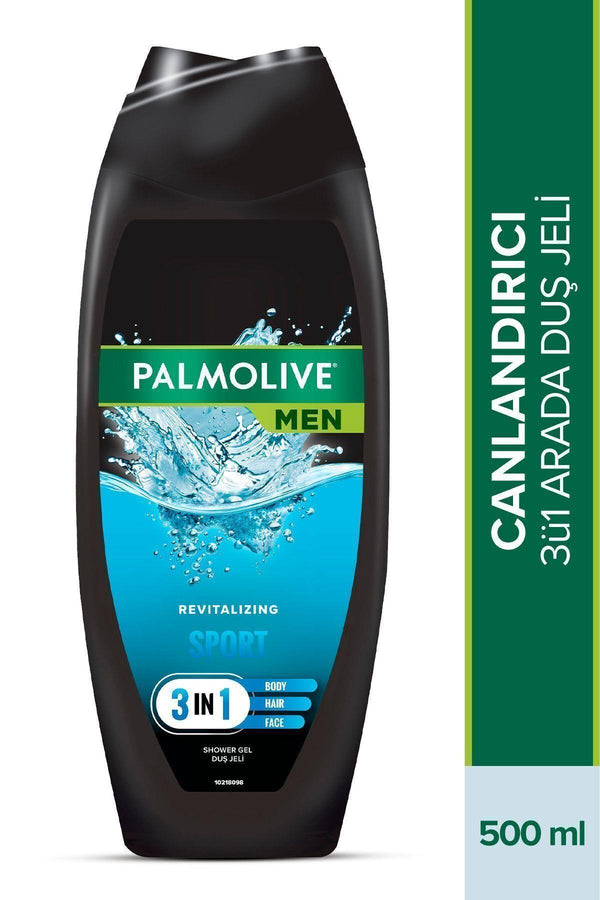 Palmolive Men Sport Canlandırıcı 3'ü 1 Arada Yüz,vücut Ve Saç Için Erkek Duş Jeli Ve Şampuan 500 ml
