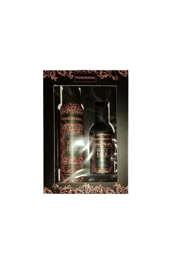 Panaroma Panorama Black Her For Women Kadın Parfüm Set Eau De Toilette 100 ml Deodorant 150 ml