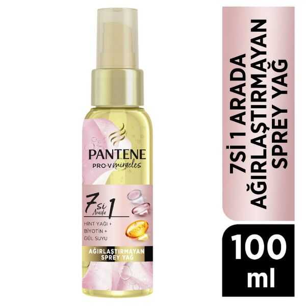 Pantene 7'si 1 Arada Ağırlaştırmayan Sprey Yağ 100 Ml