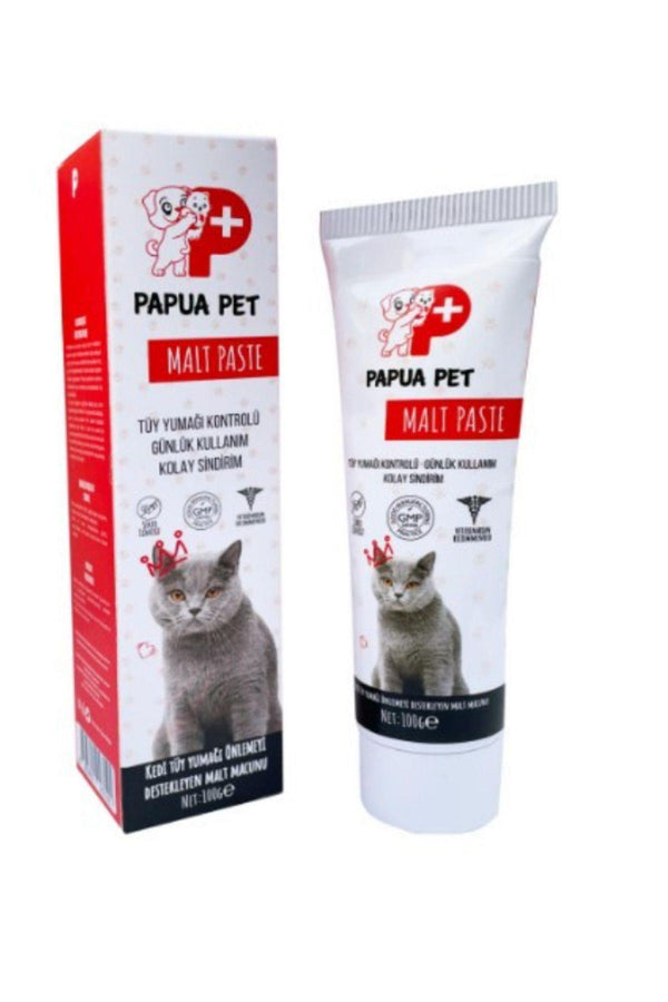 PAPUA Pet Malt Paste Kediler Için Tüy Yumağı Önleyici Malt Macunu 100 Gr