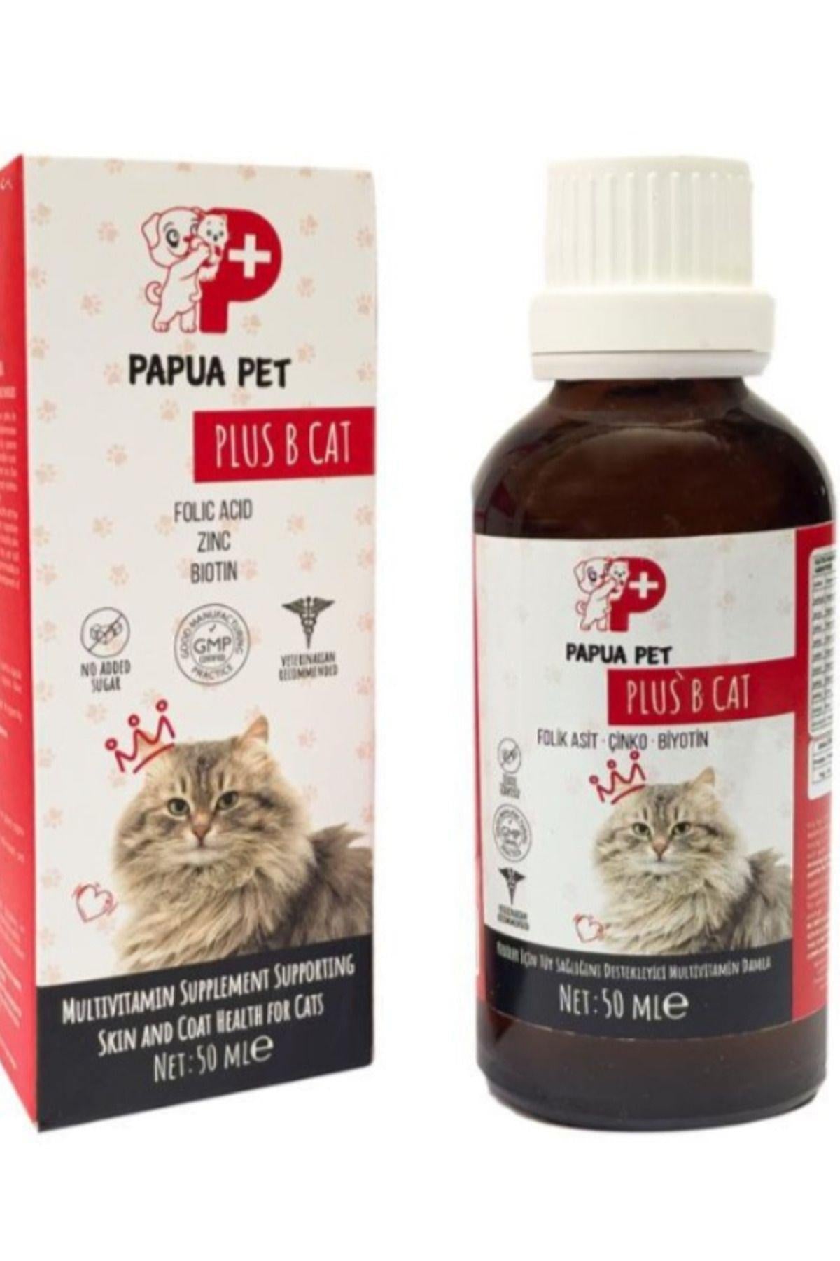 PAPUA Plus B For Cats 50 ml (KEDİLER İÇİN TÜY SAĞLIĞI DAMLASI)
