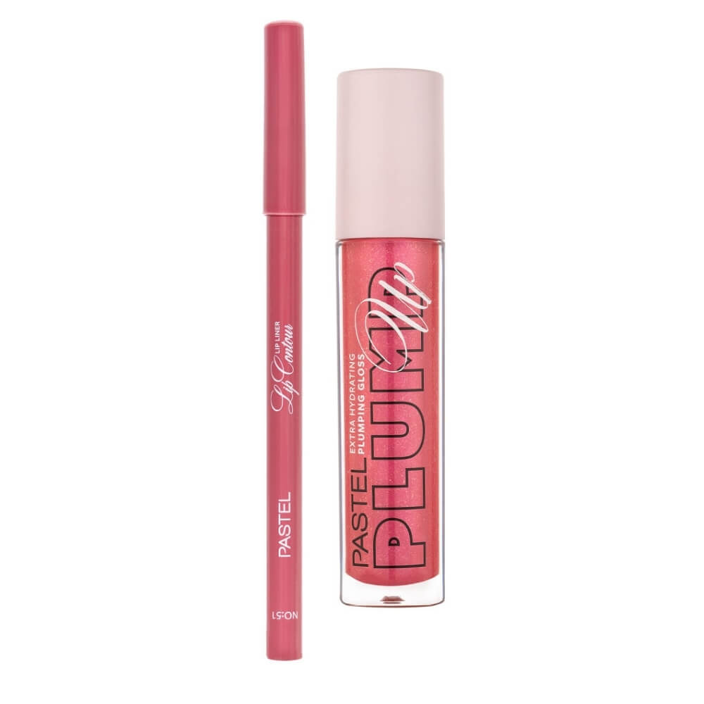 Pastel Plump Gloss 206 + Contour Lip Liner 51 Set