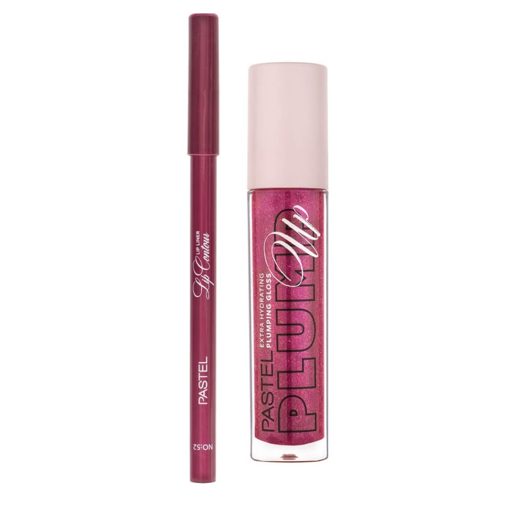 Pastel Plump Gloss 207 + Contour Lip Liner 52 Set
