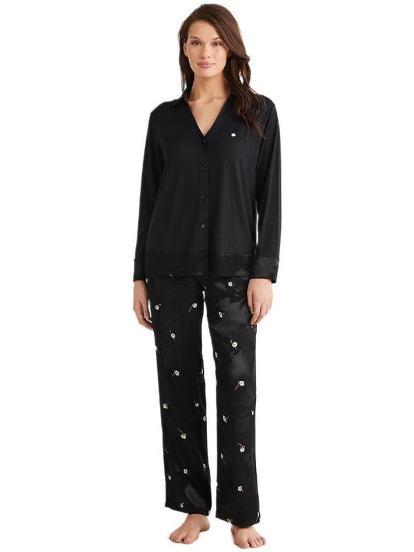 Penye Mood 9714 Kadın Pijama Takımı Siyah