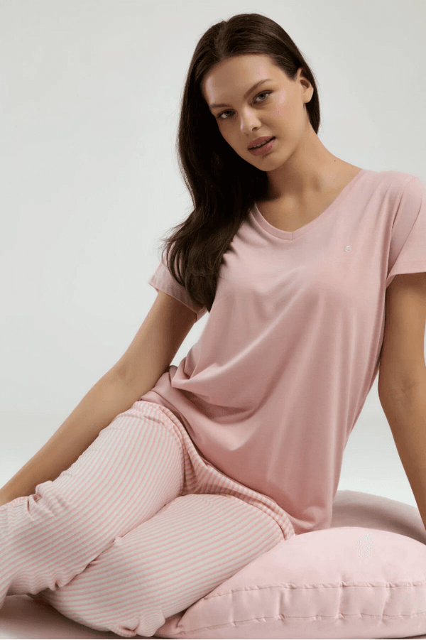 Pierre Cardin 9011-S Bayan Pijama Takımı Coral