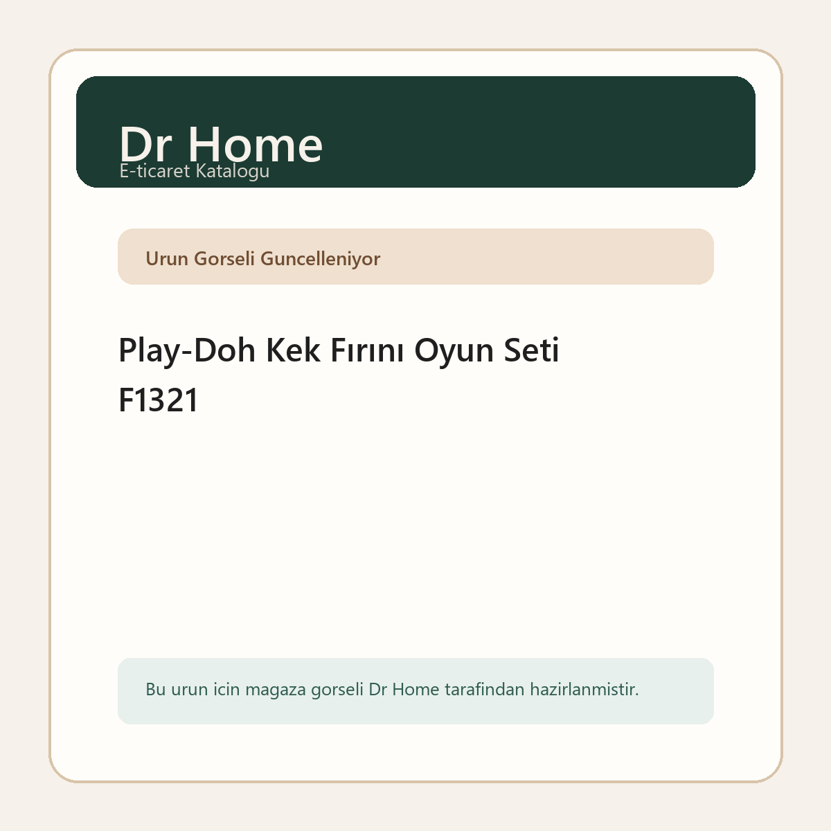 Play-Doh Kek Fırını Oyun Seti F1321