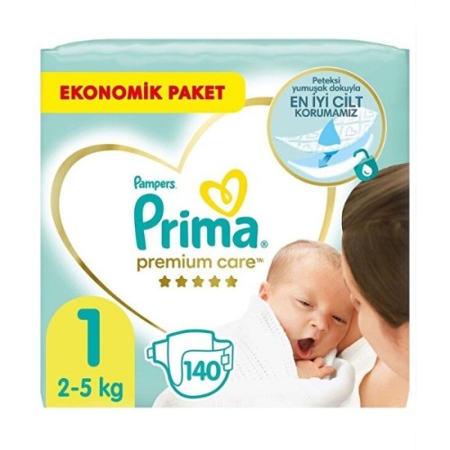 Prima Bebek Bezi Premium Care Ekonomik Paket 1 Beden 140 lı Fiyatı