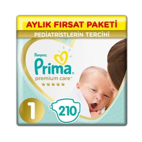 Prima Bebek Bezi Premium Care Ekonomik Paket 1 Beden 210 lu Fiyatı