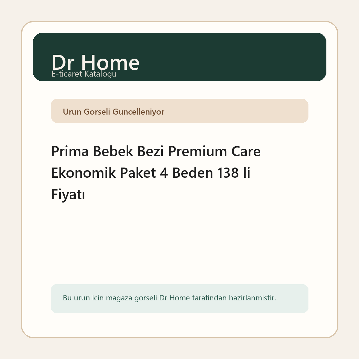 Prima Bebek Bezi Premium Care Ekonomik Paket 4 Beden 138 li Fiyatı