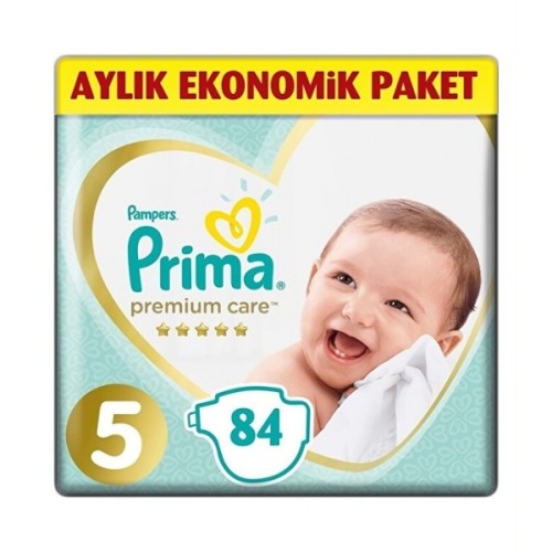 Prima Bebek Bezi Premium Care Ekonomik Paket 5 Beden 84 lü Fiyatı