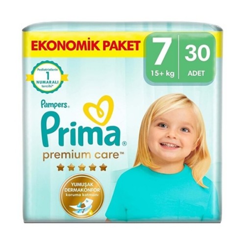 Prima Bebek Bezi Premium Care Ekonomik Paket 7 Beden 30 lu Fiyatı