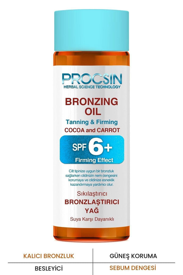 PROCSIN Kalıcı Bronzluk Spf 6 Yoğun Bronzlaştırıcı Yağ 100 ml