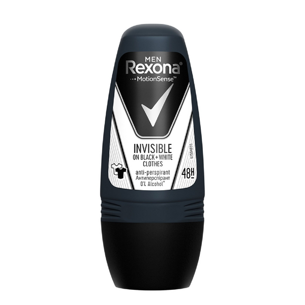 Rexona Invisible Black & White 50 ml Erkek Roll-On