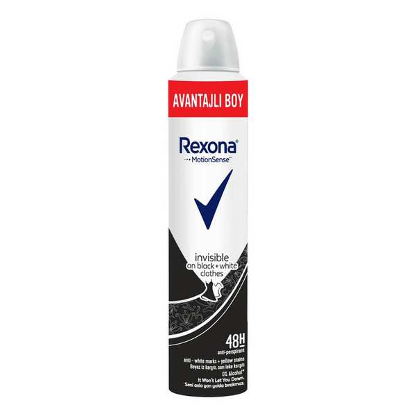 Rexona Invisible Black&White Kadın Deodorant 200 Ml
