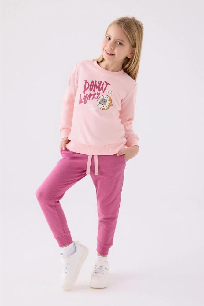 Roly Poly 3469-2 Kız Çocuk Eşofman Takımı Açık Pembe