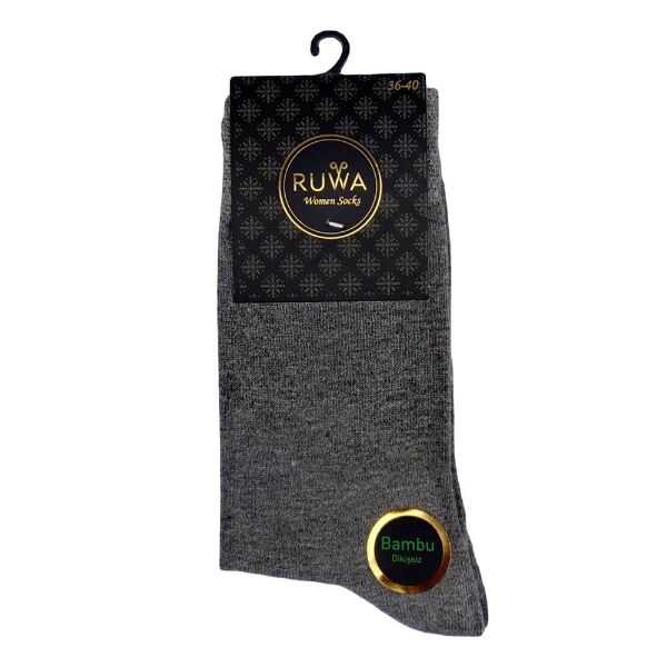 Ruwa 253 Kadın Bambu Soket Çorap Gri