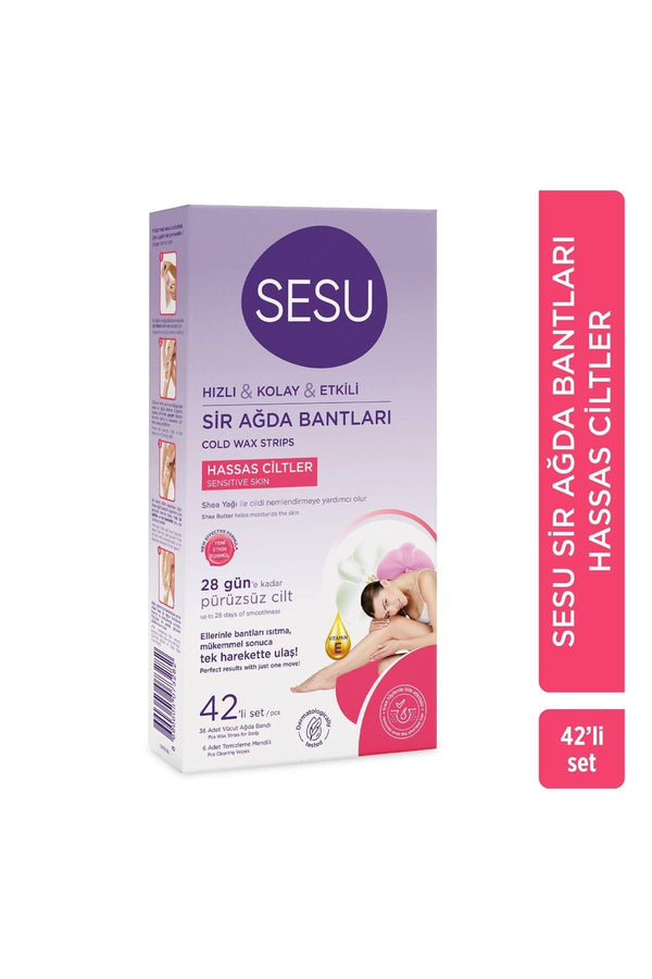Sesu Sir Ağda Bandı Hassas Cilt 42'li