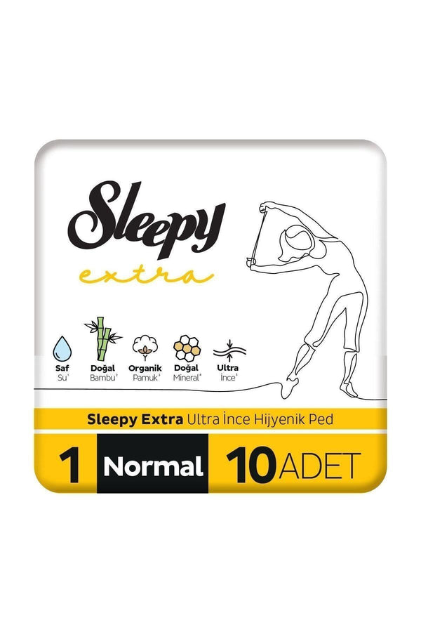 Sleepy Extra Ultra İnce Hijyenik Ped - Normal 10 Adet Ped - 10'lu