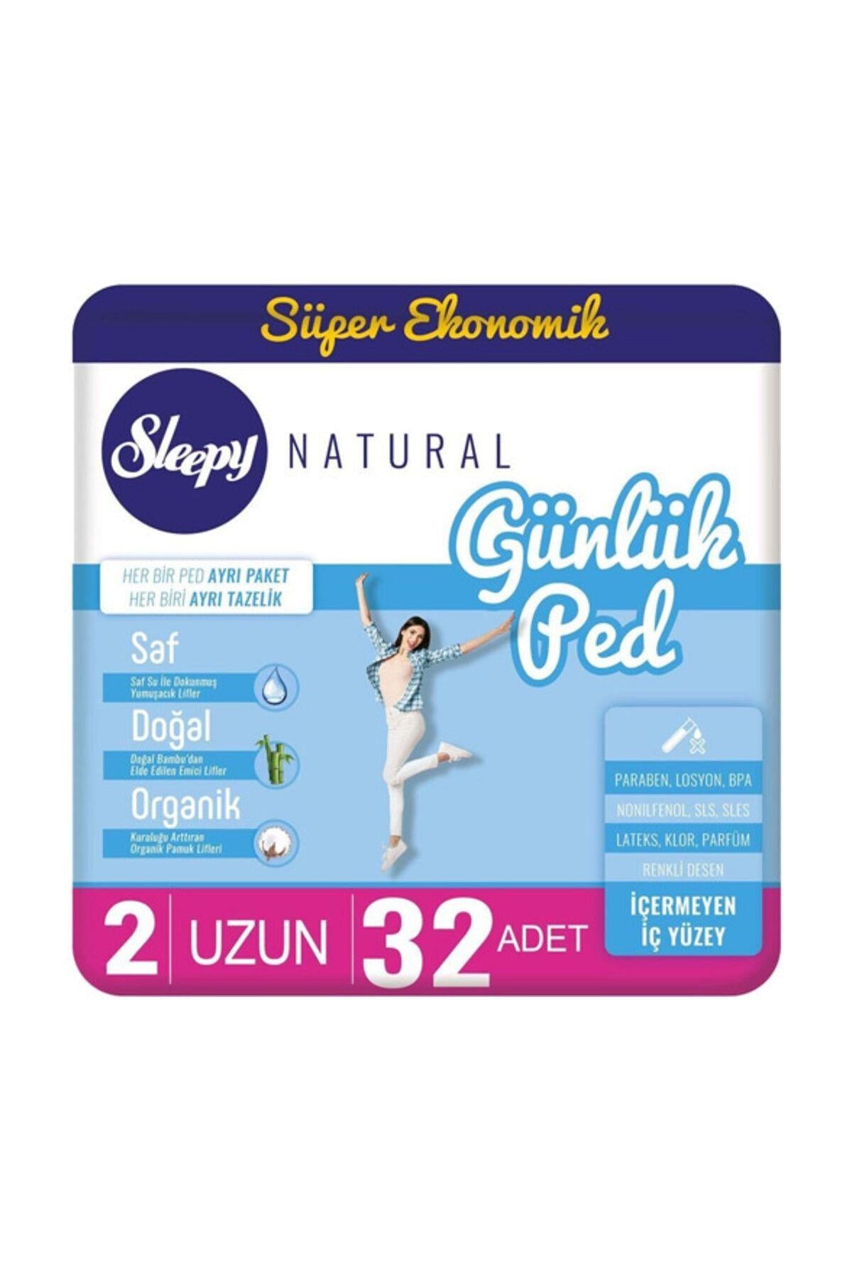 Sleepy Natural Günlük Uzun Ped 32 Adet