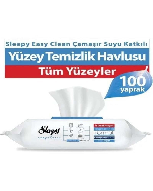 Sleepy Yüzey Temizlik Havlusu 100'li Çamaşır Suyu Katkılı