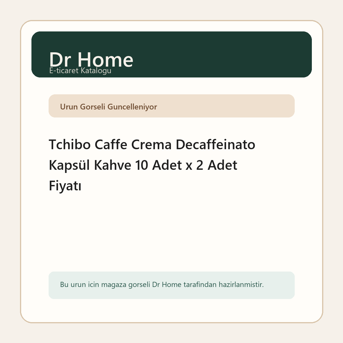 Tchibo Caffe Crema Decaffeinato Kapsül Kahve 10 Adet x 2 Adet Fiyatı