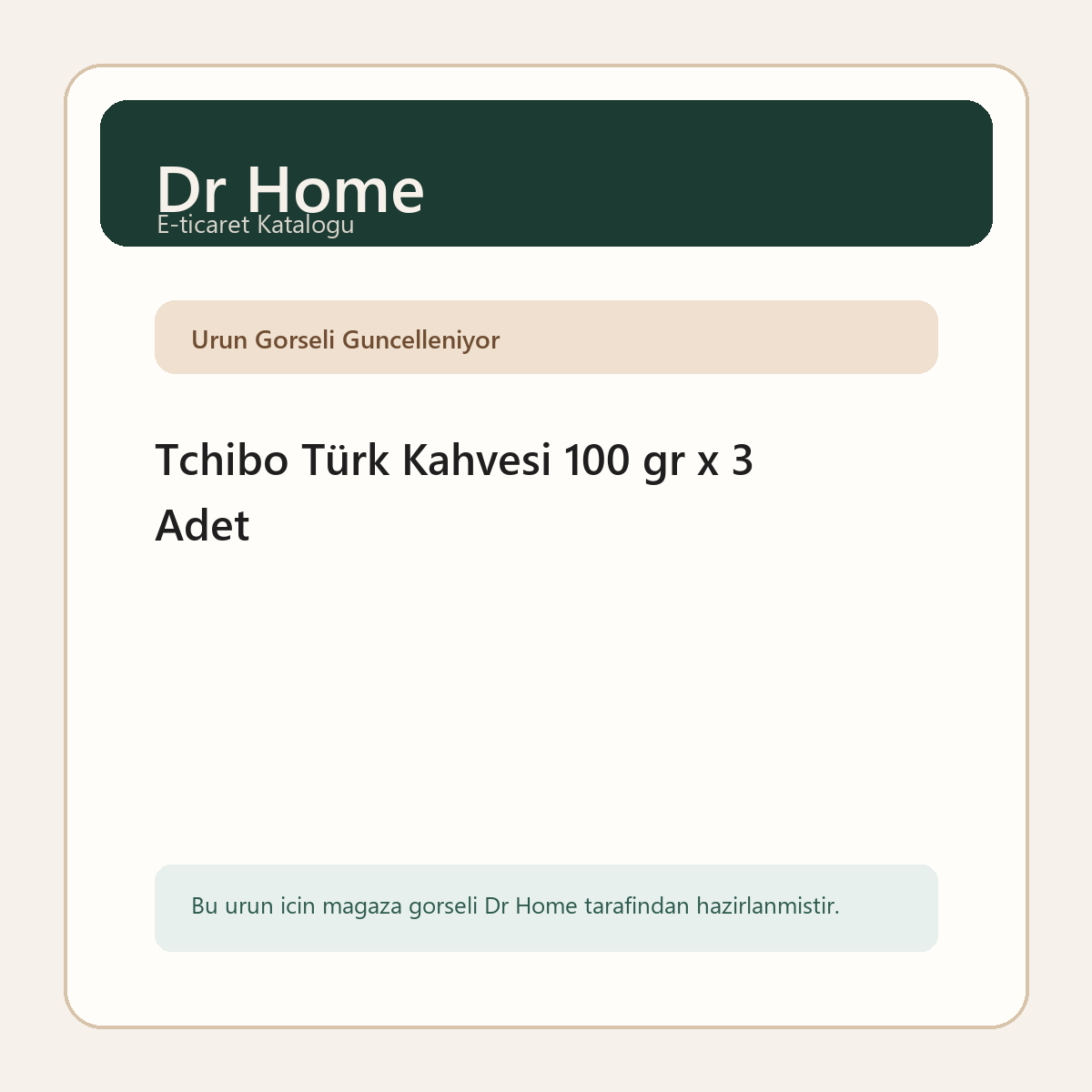 Tchibo Türk Kahvesi 100 gr x 3 Adet