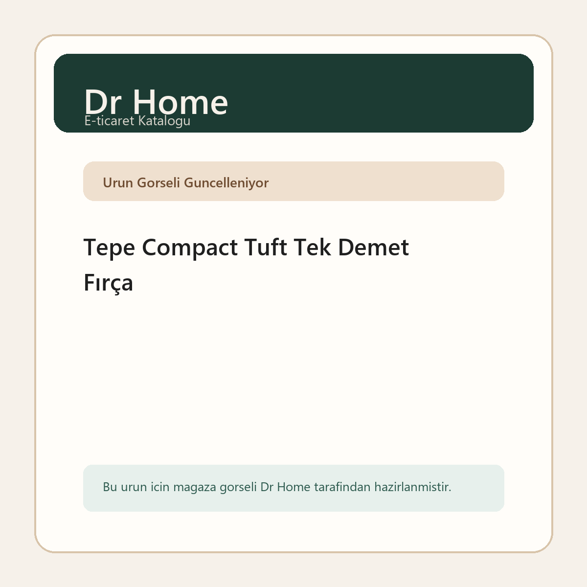 Tepe Compact Tuft Tek Demet Fırça