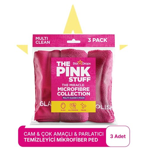 The Pink Stuff Mucizevi Mikrofiber Bez Koleksiyonu 3 lü Paket Fiyatı