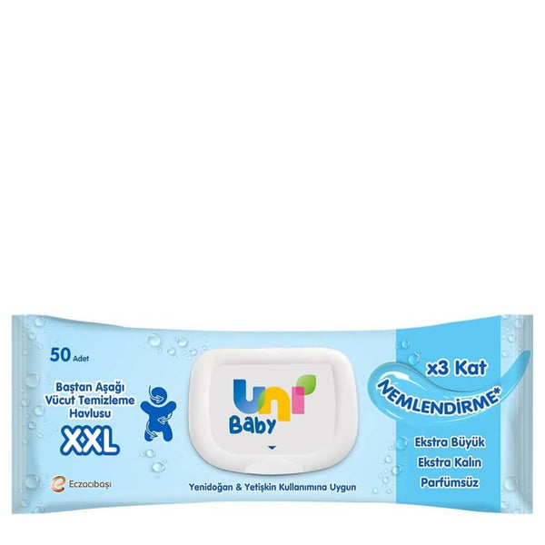 Uni Baby Vücut Temizleme XXL Havlu 50'li