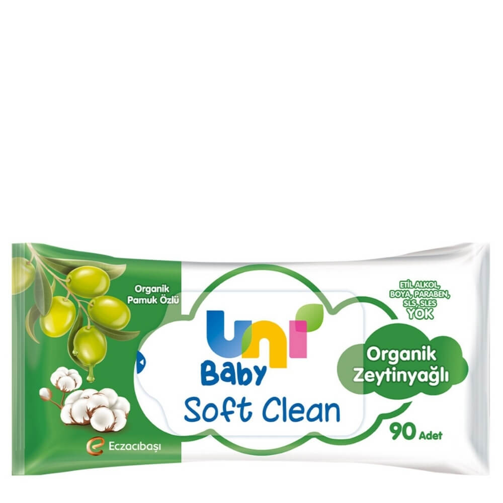 Uni Baby Zeytinyağlı Islak Havlu 90'lı