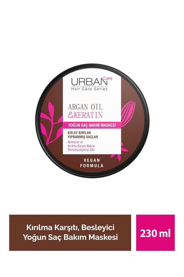 Urban Care Argan Oil & Keratin Kolay Kırılan Saçlara Özel Yoğun Saç Bakım Maskesi 230 Ml-vegan