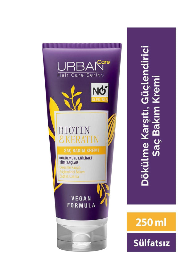 Urban Care Biotin & Keratin Saç Kremi 250 ml - Sülfatsız