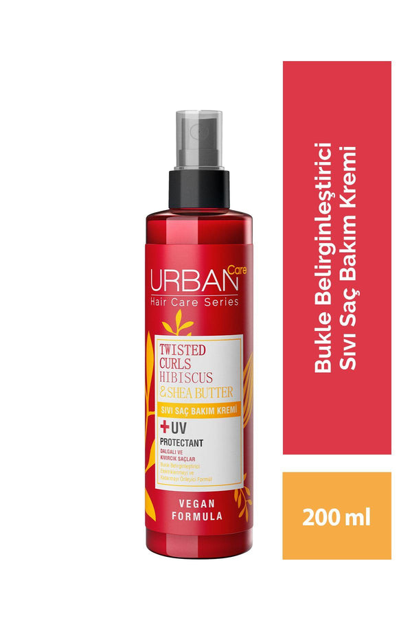 Urban Care Hibiscus&shea Butter Kıvırcık Ve Dalgalı Saçlara Özel Sıvı Saç Bakım Kremi-vegan-200 ml