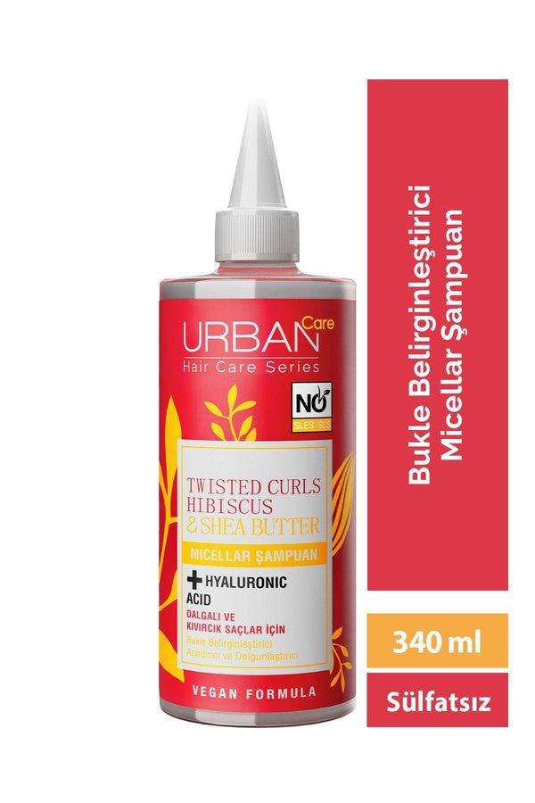 Urban Care Hibiscus&shea Butter Kıvırcık Ve Dalgalı Saçlara Özel Miselar Şampuan-sülfatsız-340 ml
