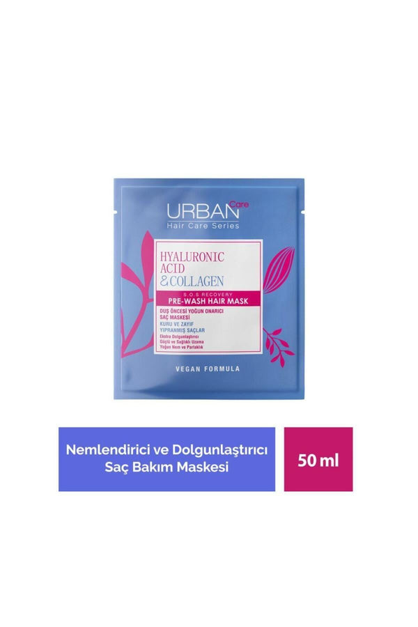 Urban Care Hyaluronik Asit&kolajen Sağlıklı Uzamaya Yardımcı Duş Öncesi Saç Bakım Maskesi-50ml