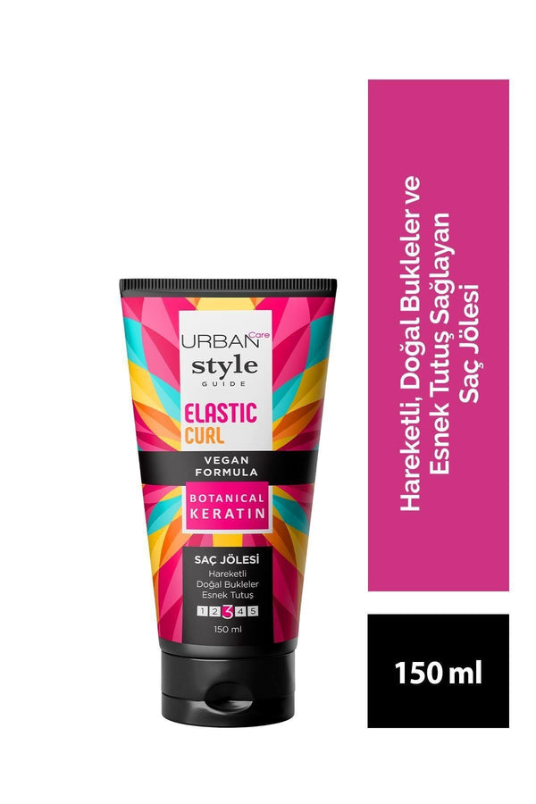 Urban Care Style Guide Elastic Curl Hareketli Doğal Bukleler Sağlayan Jöle-esnek Tutuş-vegan-150 ml
