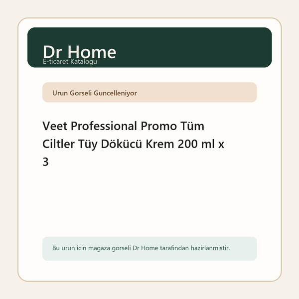 Veet Professional Promo Tüm Ciltler Tüy Dökücü Krem 200 ml x 3