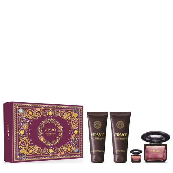Versace Crystal Noir Kadın Parfüm Edp 90 Ml + Shower Gel 100 Ml + Body Lotion 100 Ml + Edp 5 Ml Set