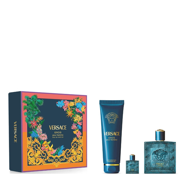 Versace Eros Erkek Parfüm Edp 100 Ml + Shower Gel 150 Ml + Edp 5 Ml Set