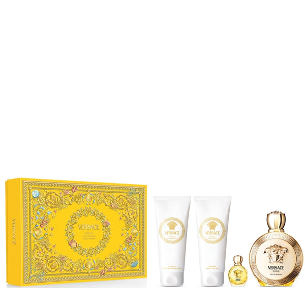 Versace Eros Pour Femme Kadın Parfüm Edp 100 Ml + Shower Gel 100 Ml + Body Lotion 100 Ml + Edp 5 Ml Set