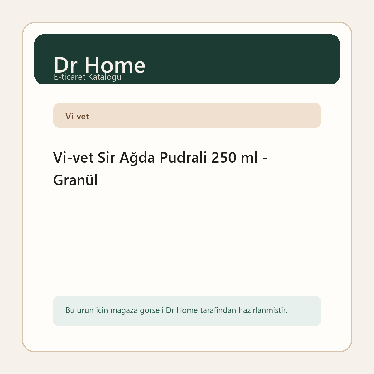 Vi-vet Sir Ağda Pudrali 250 ml - Granül