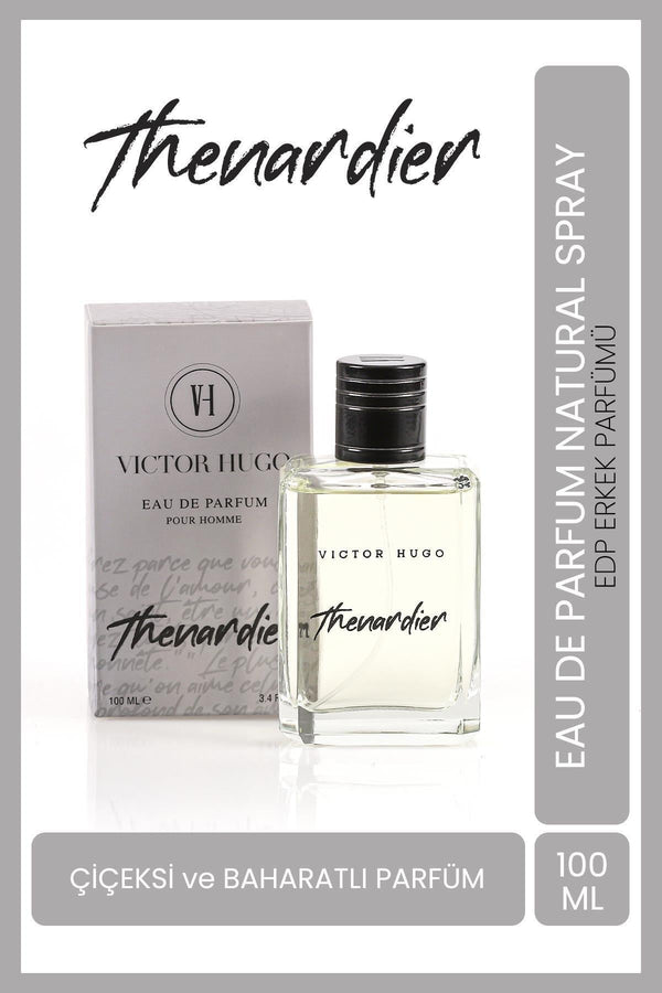 Victor Hugo EDP Erkek Parfüm Thenardier 100 ml | Çiçeksi, Baharatlı | Narenciye, Gül, Yasemin, Meşe Yosunu