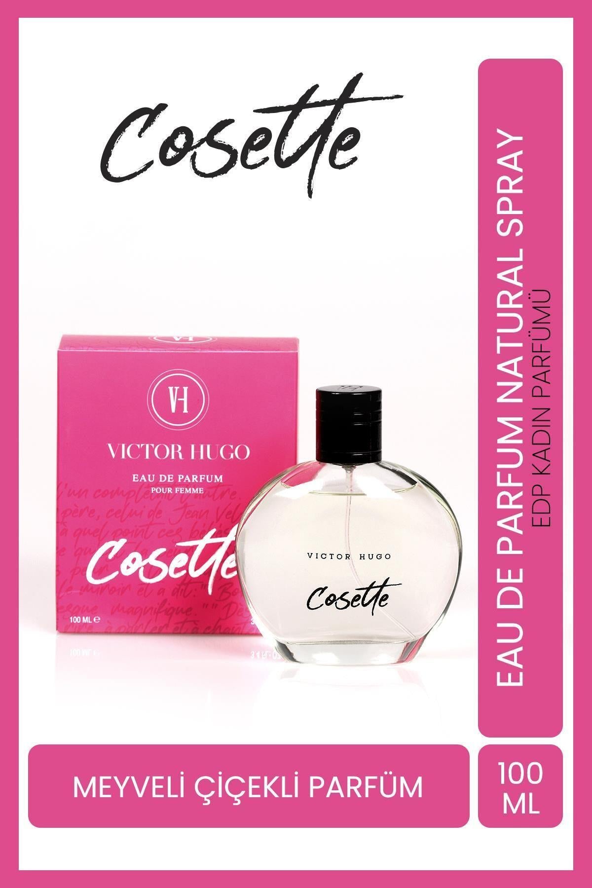 Victor Hugo EDP Kadın Parfüm Cosette 100 ml | Meyveli, Çiçeksi | Yasemin, Orkide, Zambak, Frezya, Yeşil Elma
